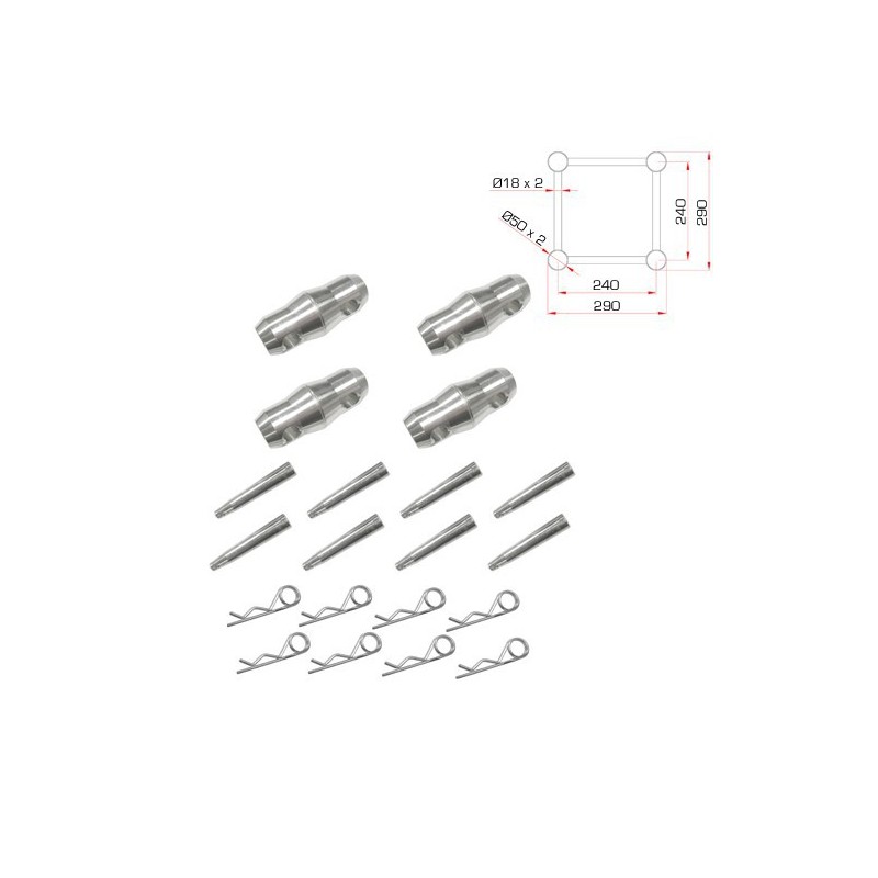 Truss cuadrado 2m de 290 x 290 mm