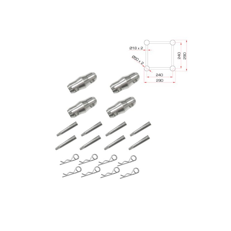 Truss cuadrado 1m de 290 x 290 mm