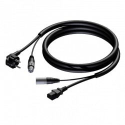 CABLE ALIMENTACIÓN + SEÑAL AUDIO CON CONECTORES 10 M