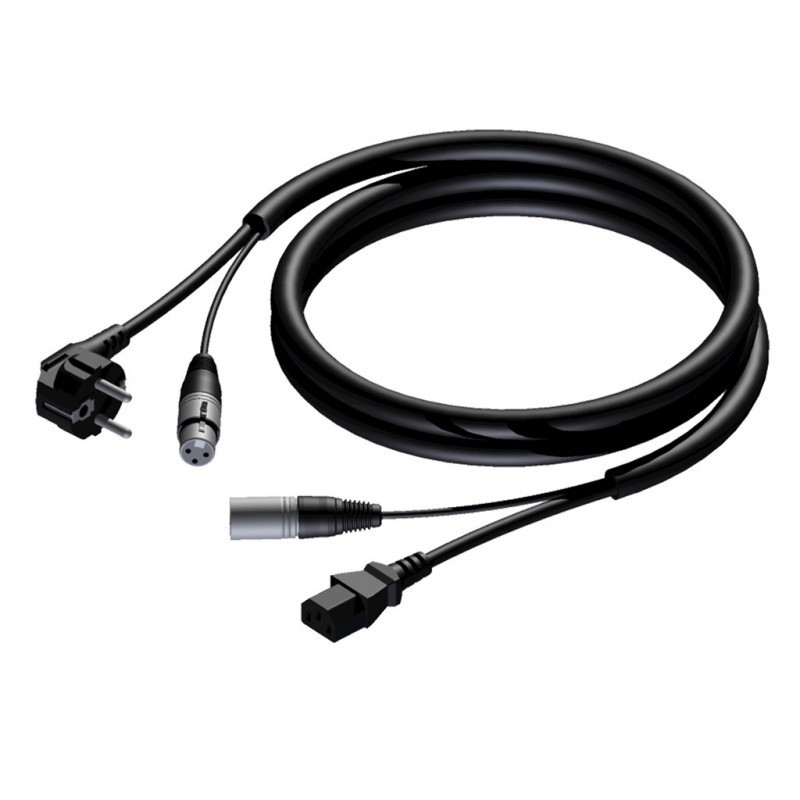 CABLE ALIMENTACIÓN + SEÑAL AUDIO CON CONECTORES 10 M