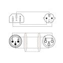 CABLE ALIMENTACIÓN + SEÑAL AUDIO CON CONECTORES 10 M